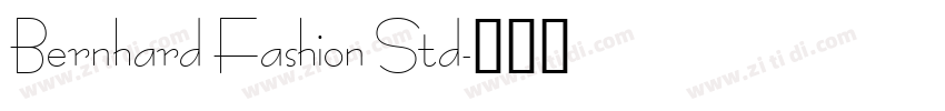 Bernhard Fashion Std字体转换